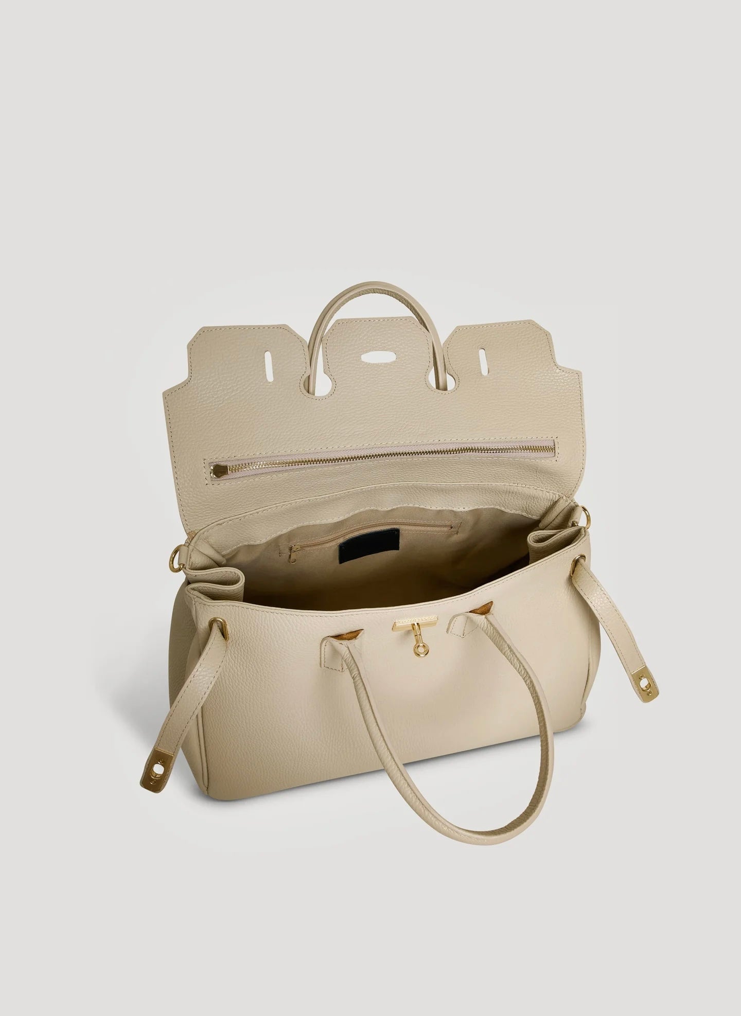 Montalcino Bag in Dollaro Leather Beige