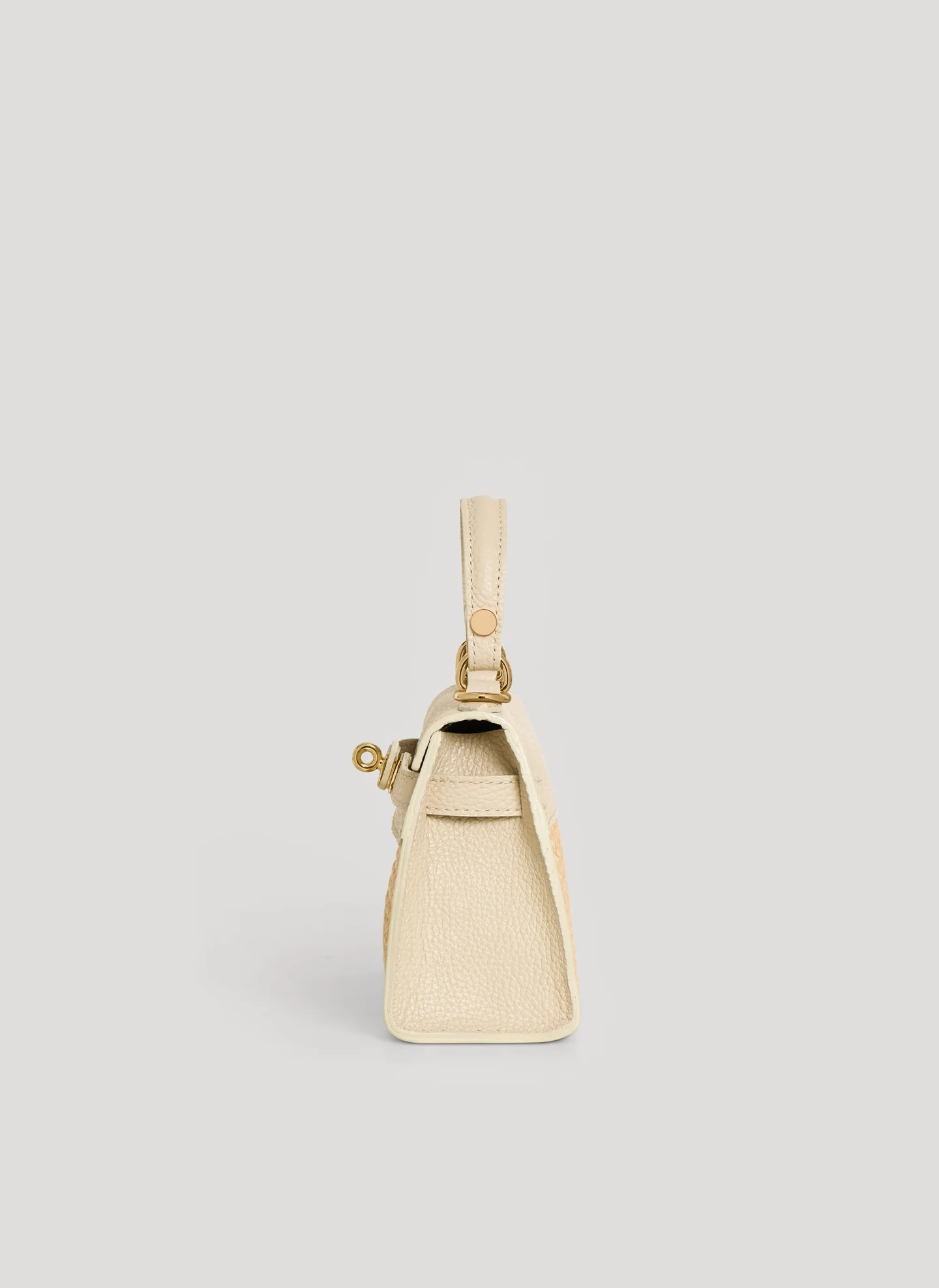 Bellagio Mini  in Raffia e Dollaro Beige