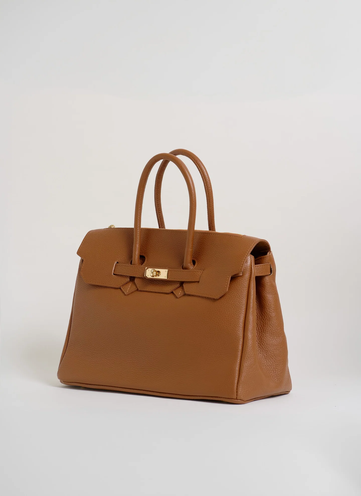 Montalcino Bag in Dollaro Leather Cognac
