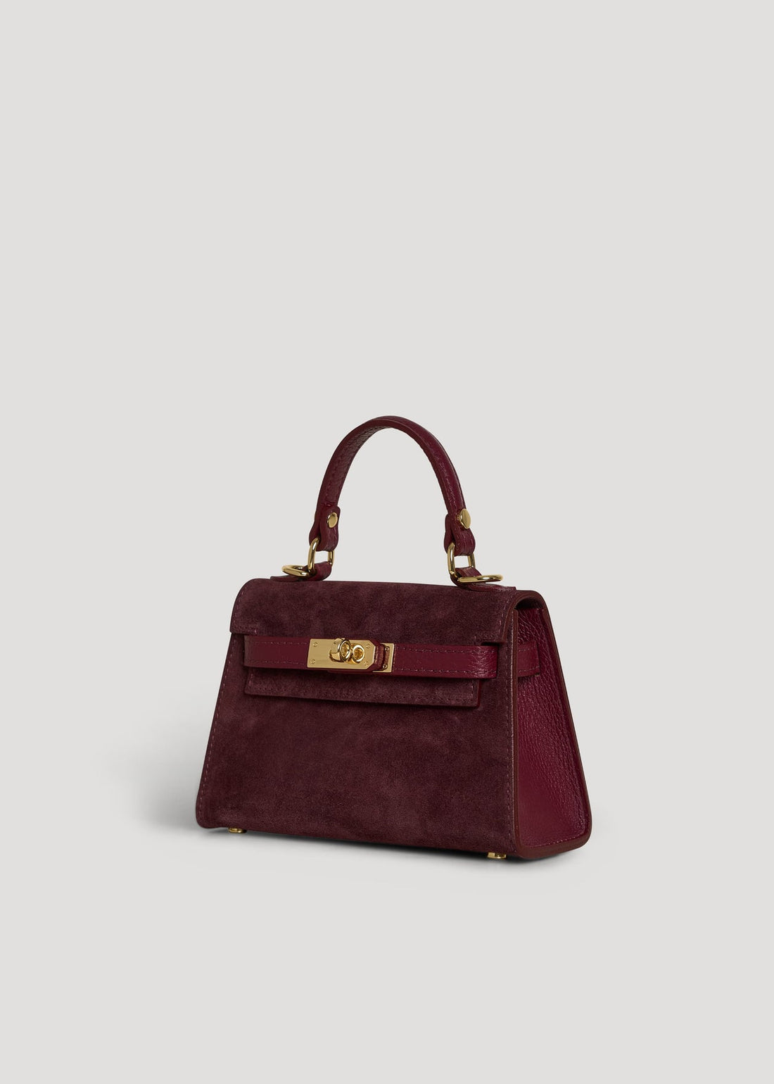 Bellagio Mini bag in Sangre suede leather