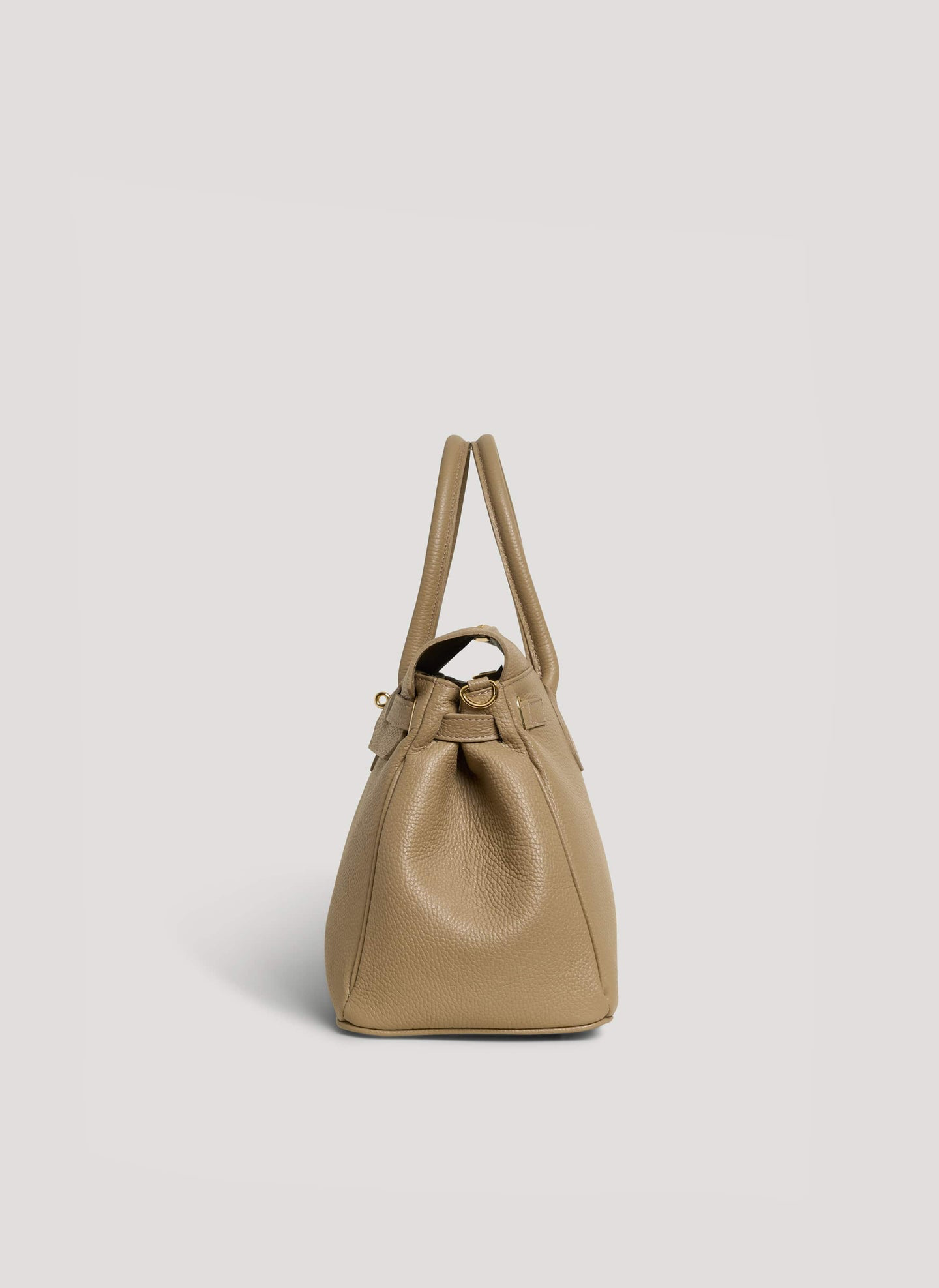 Montalcino Bag in Dollaro Leather Light Taupe