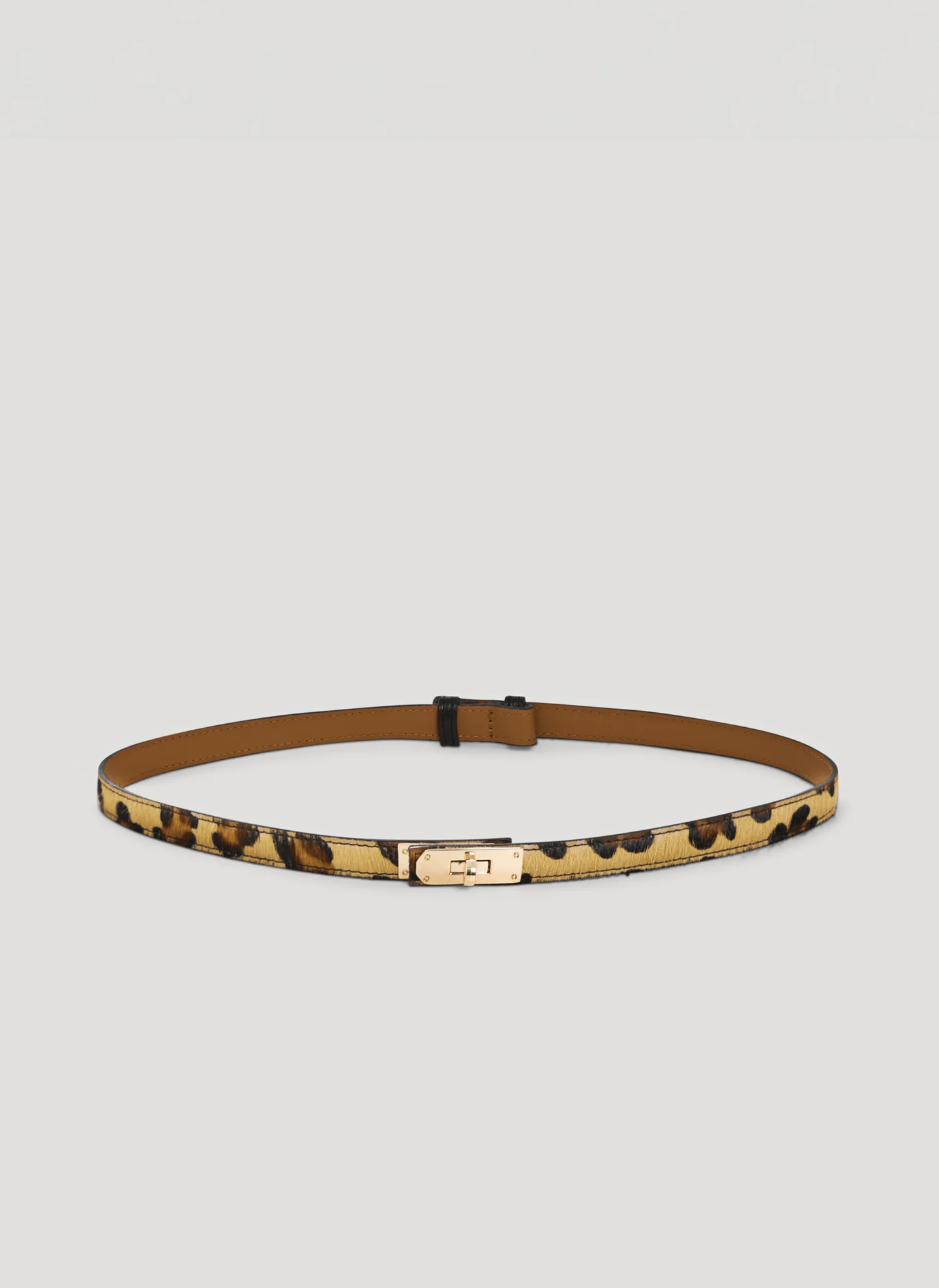 Frati limited edition belt in leather and pony skin