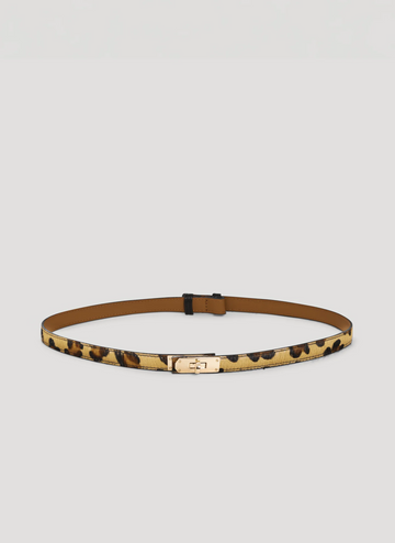 Frati limited edition belt in leather and pony skin